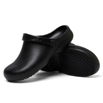Keuken chef schoenen Food Service antislip water dichte olie-proof slippers grootte: 42 (zwart)