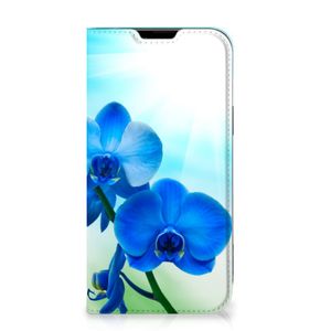 Apple iPhone 14 Plus Smart Cover Orchidee Blauw - Cadeau voor je Moeder