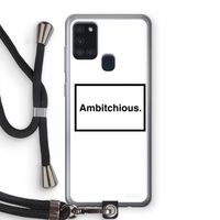 Ambitchious: Samsung Galaxy A21s Transparant Hoesje met koord