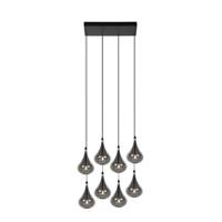 Lucide TEARS Hanglamp 8xG4 - Zwart