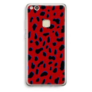 Red Leopard: Huawei Ascend P10 Lite Transparant Hoesje