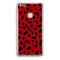 Red Leopard: Huawei Ascend P10 Lite Transparant Hoesje