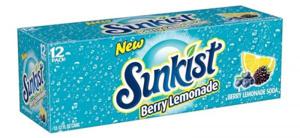 Sunkist Sunkist - Berry Lemonade 355ml 12 Blikjes