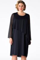 Yoek Jurk met laag | Blauw | Maat L