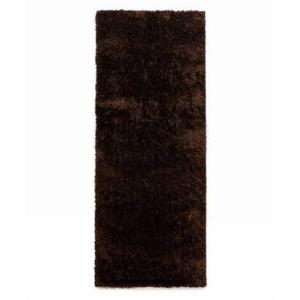 Tapeso Hoogpolige loper velvet - Posh donkerbruin - 80x300 cm