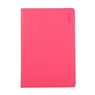 ENKAY 360 graden rotatie Lichi textuur lederen draagtas met houder voor Samsung Galaxy tab S6 10 5 T860/T865 (Rose Red)