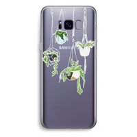 Hang In There: Samsung Galaxy S8 Plus Transparant Hoesje