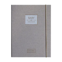 Pimpelmees Baby Guestbook Mono Luxe Warm Nude