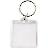 Creativ Company Sleutelhanger, afm 40x40 mm, 25 stuk/ 1 doos