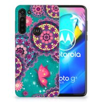 Motorola Moto G8 Power Hoesje maken Cirkels en Vlinders - thumbnail