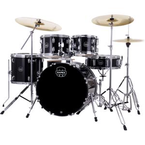 Mapex Comet Dark Black 5d. drumstel met hardware en Zildjian Planet Z bekkenset