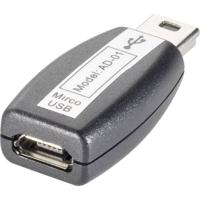USB 2.0 Adapter [1x Mini-USB 2.0 B stekker - 1x Micro-USB 2.0 B bus]