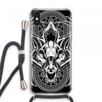 Oh Deer: iPhone XS Max Transparant Hoesje met koord