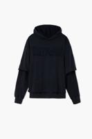 Dubbelmouwige sweatshirt - BLACK - XL