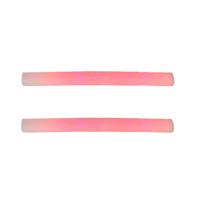 Partystaaf / foam stick met rood LED licht - Set van 4x stuks - 48 cm - lichtstaven / partysticks