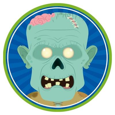 Halloween bierviltjes - 10x stuks - zombie - karton - dubbelzijdig