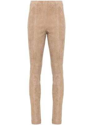 Polo Ralph Lauren legging en daim à design à empiècements - Tons neutres