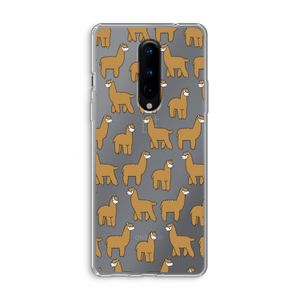 Alpacas: OnePlus 8 Transparant Hoesje