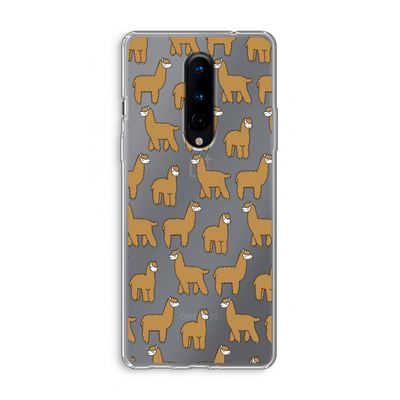 Alpacas: OnePlus 8 Transparant Hoesje