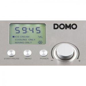 Domo DO9201I ijsmachine Compressie-ijsmachine 2 l Roestvrijstaal 180 W