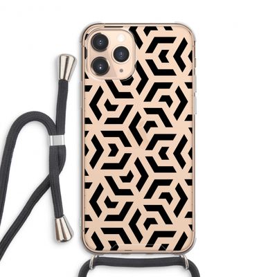 Crazy pattern: iPhone 11 Pro Max Transparant Hoesje met koord