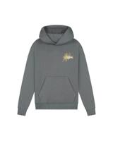 Malelions winter hoodie jongens - grijs/oranje - splash