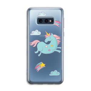 Vliegende eenhoorn: Samsung Galaxy S10e Transparant Hoesje