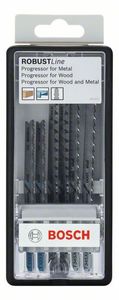 Bosch Accessoires 6-delige Robust Line decoupeerzaagbladenset Progressor T-schacht T 123 X; T 234 X; T 345 XF 2st - 2607010531