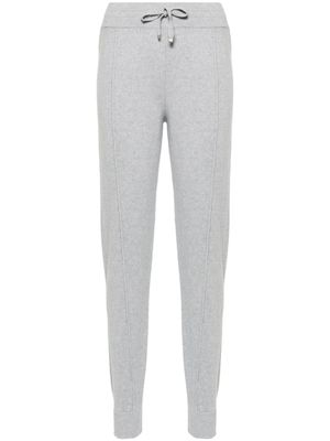 Eleventy pantalon en maille à lien de resserrage - Gris