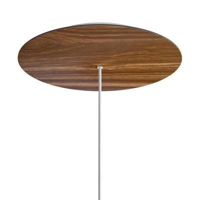 Grote plafondkap 1 uitgang houten afwerking 40 cm