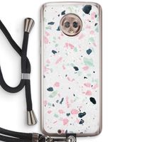 Terrazzo N°3: Motorola Moto G6 Transparant Hoesje met koord