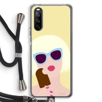 Ice cream: Sony Sony Xperia 10 III Transparant Hoesje met koord
