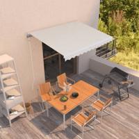 Luifel automatisch uittrekbaar 350x250 cm crèmekleurig