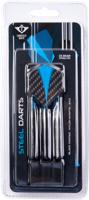 Engelhart Longfield darts steeltip dartpijl set 23 gram zwart/blauw 3 stuks