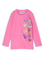 Moschino Kids t-shirt en coton à imprimé Teddy Bear - Rose - thumbnail