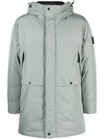 Stone Island Compass-patch padded coat - Vert - thumbnail