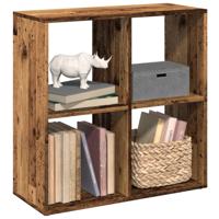 Kamerscherm / boekenkast 69,5x29x69,5 cm hout oud houtkleur