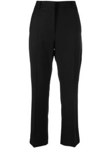 MOSCHINO JEANS pantalon en laine vierge mélangée à coupe courte - Noir