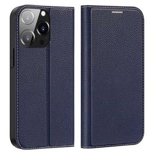 Dux Ducis Skin X2 iPhone 14 Pro Flip Hoesje - Blauw