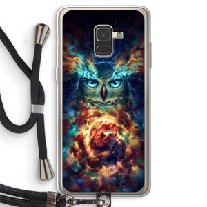 Aurowla: Samsung Galaxy A8 (2018) Transparant Hoesje met koord