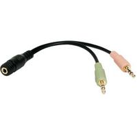 LogiLink CA0020 audio kabel 0,15 m 3.5mm 2 x 3.5mm Zwart - thumbnail