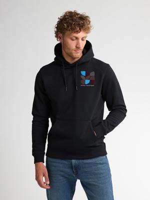 Petrol Sweater Hooded Print M-3050-swh308 Hoodies 9111 Deep Black