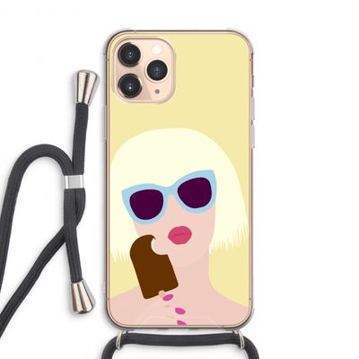 Ice cream: iPhone 11 Pro Max Transparant Hoesje met koord