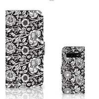 Samsung Galaxy S10 Plus Hoesje Black Flowers