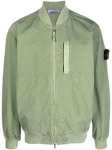 Stone Island veste bomber à patch logo - Vert
