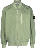 Stone Island veste bomber à patch logo - Vert