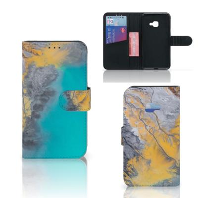 Samsung Galaxy Xcover 4 | Xcover 4s | Bookcase | Marble Blue Gold