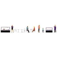NOCH 16245 H0 Themaset figuren café figuren Geverfd NOCH 16245 H0 Themaset figuren café figuren Geverfd