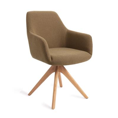 Jesper Home Eetkamerstoel 'Hiroo' Revolve Oak Natural, kleur Willow