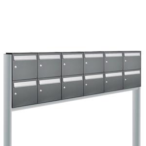 Allux Flow Set 6-Breed, 2-Hoog Op Statief Antraciet - 40040065_6x2s